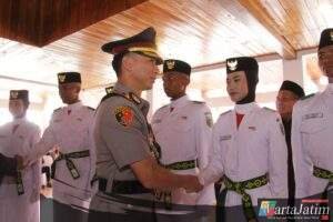 Upacara Pengukuhan Pasukan Pengibar Bendera Pusaka Kabupaten Kediri Tahun 2025 Digelar di Pendopo Panjalu Jayati