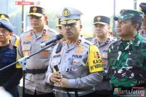 Kakorlantas Pimpin Apel Gelar Pasukan Operasi Merdeka Jaya Jelang Peringatan HUT ke-80 RI