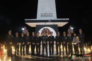 Kapolres Kediri Ikuti Apel Kehormatan dan Renungan Suci Jelang HUT RI ke-80