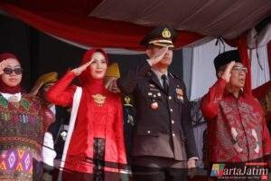 Upacara HUT RI ke-80 di Kota Kediri Berlangsung Khidmat, Ribuan Peserta Padati Stadion Brawijaya dan Hutan Joyoboyo