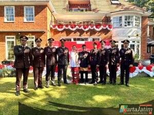 Perwira Polri Penerima Beasiswa LPDP Ikuti Upacara HUT RI ke-80 di London