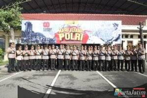 Upacara Hari Juang Polri 2025 di Polres Kediri Berlangsung Khidmat