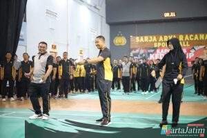 Meriahkan HUT ke-80 RI, Polres Kediri Gelar Turnamen Badminton