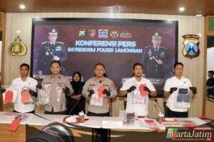 Polres Lamongan Ungkap Kasus Arisan Bodong Pelaku Diamankan Saat Hendak Kabur ke Malaysia