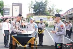 Apel Bersama dan Penandatanganan Pakta Integritas untuk Tingkatkan Disiplin Anggota Polres Kediri Kota