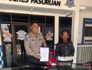 Operasi Lalu Lintas Polres Pasuruan Berhasil Temukan Motor Hilang 7 Bulan di Jombang