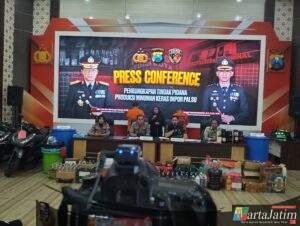 Polres Kediri Kota Ungkap Pemalsuan Minuman Keras dan Aksi Pengeroyokan