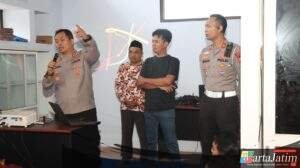 Kapolres Nganjuk Tinjau Pembangunan Dapur SPPG dan Sampaikan Imbauan Kamtibmas di Pace