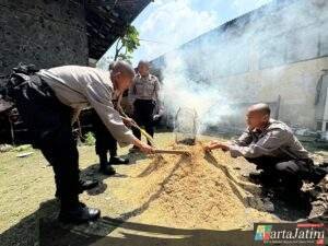 Wujudkan Kampus Hijau, Ratusan Calon Bintara Polri Dalami Ilmu Pertanian di SPN Polda Jatim