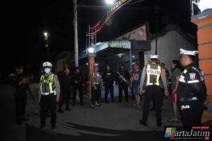 Polres Kediri Pastikan Rasa Aman Lewat Patroli Skala Besar di Wilayah Rawan