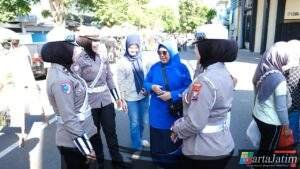 CFD Jadi Momen Polres Kediri Edukasi Tertib Berlalu Lintas