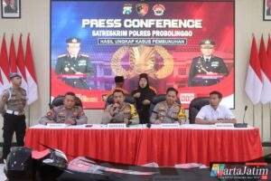 Polres Probolinggo Amankan Ayah dan Anak Tersangka Pembunuhan Maut di Sukapura