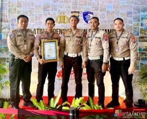 Satlantas Polres Kediri Kota Raih Penghargaan atas Penurunan Angka Kecelakaan 37,63%