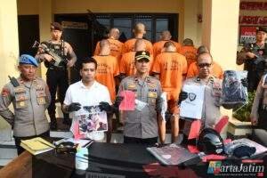 Polisi Berhasil Amankan 91 Orang Diduga Pelaku Kerusuhan dan Pengrusakan di DPRD Kota Madiun