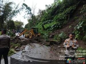Kapolres Nagekeo Polda NTT Terjun Langsung Tangani Longsor Boawae–Mauponggo