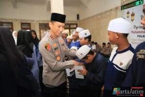 Polres Kediri Kota Peringati  Maulid Nabi Muhammad SAW 1447H, dengan Doa Bersama dan Santunan Anak Yatim