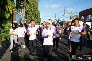 ​Jaga Kondusivitas Color Run 7K, Kapolres Kediri Kota Pimpin Pengamanan dan Beri Dukungan Penuh