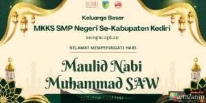Keluarga Besar MKKS SMPN Se-Kabupaten Kediri Mengucapkan Selamat Hari Maulid Nabi Muhammad SAW 1447 H