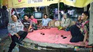 Kapolsek Rembang Bersama Tiga Pilar Himbau Warga Aktifkan Siskamling