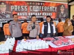 Operasi Tumpas Narkoba Semeru 2025, Polres Bondowoso Amankan 11 Tersangka Sita 10,93 Gram Sabu dan 241 Ribu Butir Okerbaya