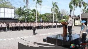 Jaga Soliditas, Kapolres Nganjuk Tekankan Integritas dan Kinerja Tanpa Pelanggaran
