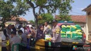Polres Madiun Kota Salurkan 4 Ton Beras SPHP untuk 4 Desa