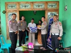 Anjangsana salah satu bentuk Wujud Nyata Kepedulian Kapolres Kediri Kota dalam rangka Hari Lalu Lintas Bhayangkara ke 70