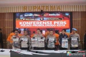 Polres Probolinggo Kota Amankan 10 Tersangka Jaringan Narkoba Dalam Operasi Tumpas Semeru 2025