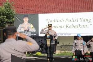 Kapolres Kediri Tekankan Soliditas dan Semangat Anggota dalam Apel Jam Pimpinan