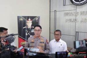 Polda Jatim Amankan Tersangka MF Alias P Diduga Kuat Terlibat Penghasutan Aksi Anarkis di Kediri