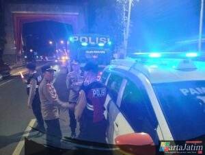 Jaga Stabilitas Kamtibmas,Polres Kediri Kota Gelar Patroli Gabungan Malam Hari