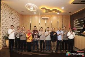KPU Kabupaten Kediri perkuat Kolaborasi dengan Bersilaturahmi ke Polres Kediri Kota