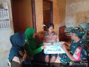 Bakti Sosial Prima HUT TNI ke 80, Koramil 0809/02 Pesantren Bagikan 80 Paket Sembako Untuk Masyarakat