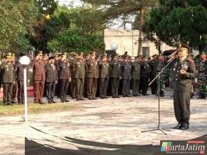Polres Kediri Kota Hadiri Ziarah Nasional HUT TNI ke-80, Wujudkan Sinergitas TNI–Polri