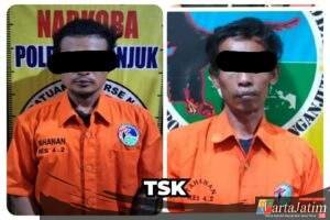 Dalam Sehari, Polres Nganjuk Tangkap Dua Pengedar Sabu di Kertosono dan Tanjunganom