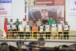 Kapolres Kediri Kota Hadiri Pembukaan Turnamen Basket Walikota Cup 2025 di Universitas Kadiri