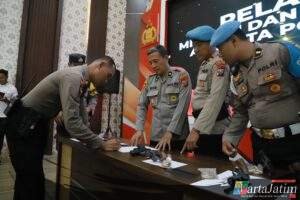 Polres Kediri Kota Laksanakan Pengawasan dan Pengendalian Penggunaan Senjata Api Dinas