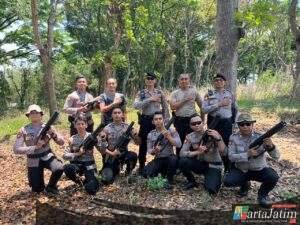 Polres Kediri Kota Gelar Pelatihan Peningkatan Kemampuan Anggota Sat Samapta Dalam Penggunaan Flashball