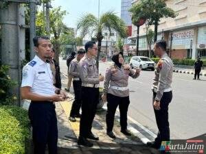 Polda Jatim Lakukan Asistensi Rencana Pemasangan Kamera ETLE Statis di Kota Kediri