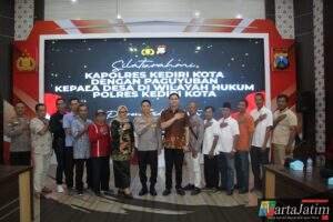Kapolres Kediri Kota Jalin Silaturahmi dengan Paguyuban Kepala Desa, Bahas Sinergitas dan Kamtibmas