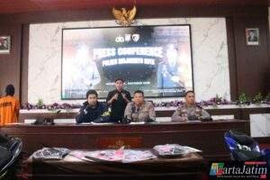 Polres Mojokerto Kota Berhasil Ungkap Curanmor Dua Tersangka dan 4 Unit Motor Diamankan