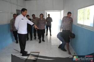 Pengawas Satgas SPPG Polda Jatim Tinjau Pembangunan SPPG Semampir 1 Polres Kediri Kota