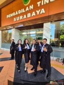Sejarah Baru Dunia Advokat : PERADIN Jawa Timur Gelar Sumpah Advokat Mandiri Pertama di Pengadilan Tinggi Surabaya