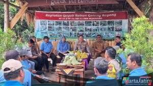 Perkuat Silaturahmi, Polres Nganjuk Bersama Forkopimcam Wilangan Gelar Kamtibmas di Desa Ngadipiro