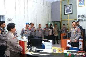 Wakapolda Jatim Kunjungi Polres Ngawi Tinjau Kesiapan Pelayanan Masyarakat di SPKT