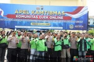 Apel Ojol Kamtibmas di Polres Kediri: Kolaborasi Nyata Polri dan Komunitas Ojol