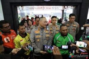 Sinergi Polresta Malang Kota Bersama Ojol Komitmen Jaga Kamtibmas