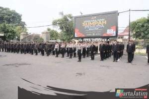 Bangkitkan Jiwa Persatuan, Polres Kediri Kota Peringati Hari Sumpah Pemuda ke-97 dengan Khidmat
