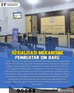 Satlantas Polres Kediri Kota Gelar Bimbingan Belajar dan Sosialisasi Mekanisme Pembuatan SIM Baru Pada Masyarakat
