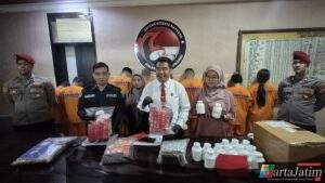 Semangat Sumpah Pemuda Polresta Banyuwangi Komitmen Berantas Narkoba : Ungkap 22 Kasus Amankan 25 Tersangka
